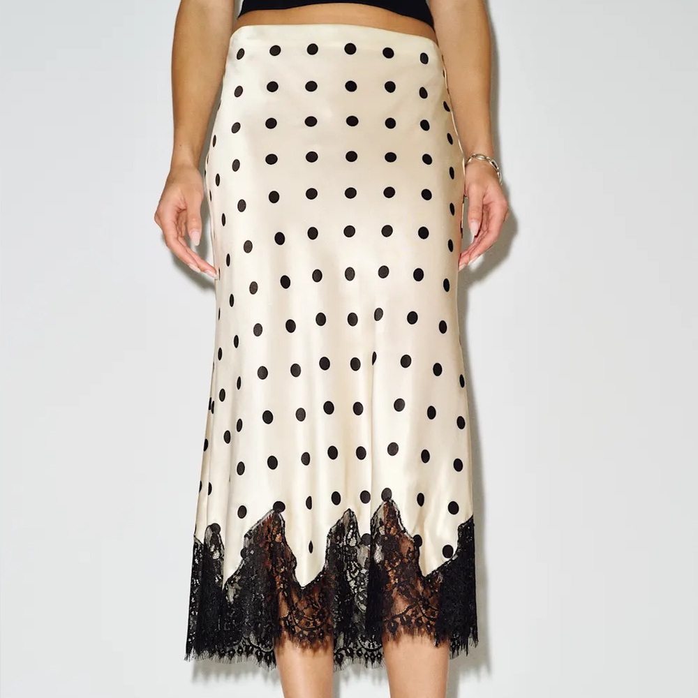 REFORMATION Carolina Silk Skirt - Picture 3 of 6